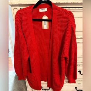 Zenana waffle knit puff sleeve sweater